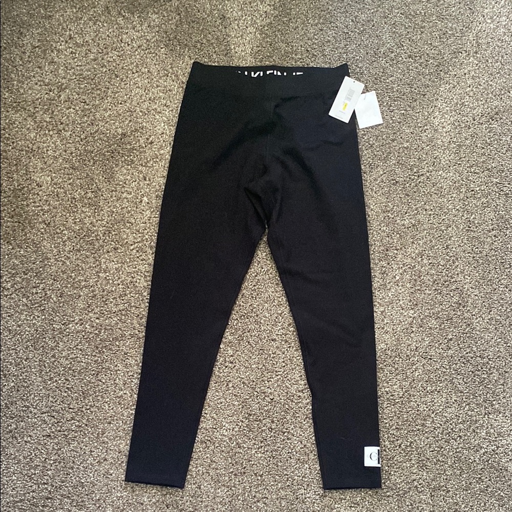 Calvin Klein Jeans Black Leggings Slim Fit Stretch